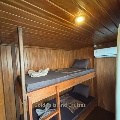 Bunk Bed Single Sea View Golden Island Cruises Lombok to Komodo Island